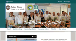 Desktop Screenshot of huitres-henry.com